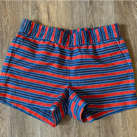 J Crew Textured Striped Chino Shorts Size 0 EUC - Picture 1 of 4